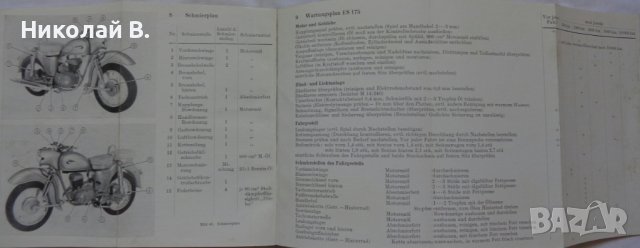 Книга Инструкция за експлуатация на Mz  MOTORRAD ES175 на Немски език 01.11.1959 год., снимка 14 - Специализирана литература - 37213419