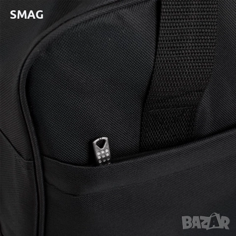 Пътна чанта в черно с външен джоб – 24 л._1247844, снимка 3 - Сакове - 52277698