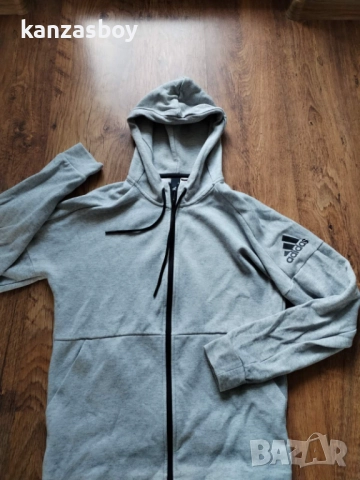 adidas ID Stadium Hoodie Grey - страхотно мъжко горнище С, снимка 5 - Спортни дрехи, екипи - 52540333