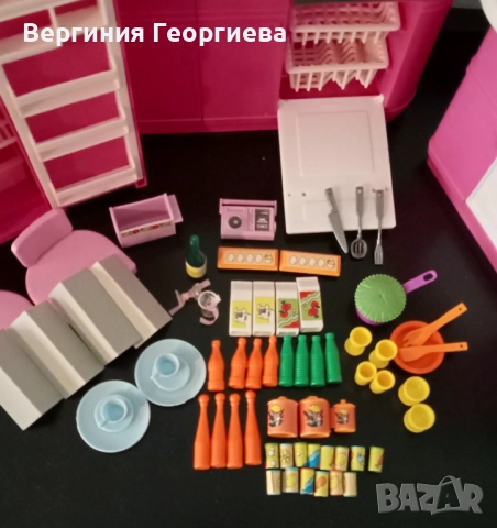 Комплект Барби на стойка, Кен, холова гарнитура, кухня - оригинални Mattel + подарък , снимка 8 - Кукли - 52475934