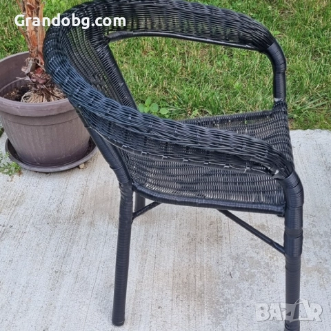 Градински Ратанов Комплект Oasis 2 стола с маса + поставка, снимка 3 - Други - 52185308