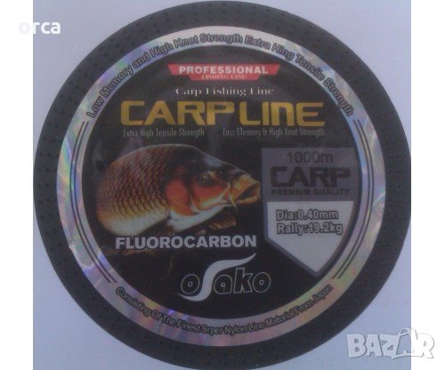 Флуорокарбоново влакно за риболов - FLUOROCARBON CARP 1000 м., снимка 1 - Такъми - 33826406