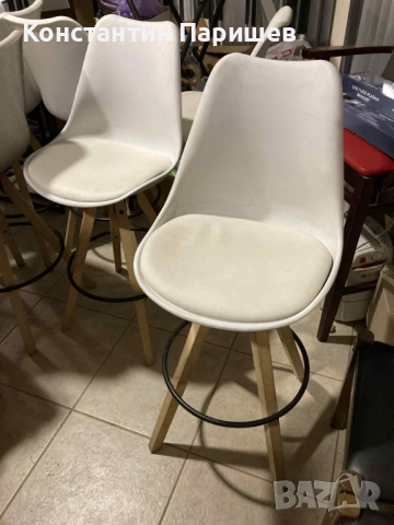 Високи бар столове, снимка 3 - Столове - 52163984