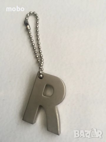 Ключодържател ,  буква  „R“, материал Никел- мат, размер 3 см, снимка 1