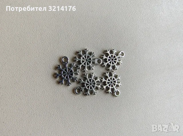 Висулка бижу - Снежинка, снимка 3 - Други - 55817284