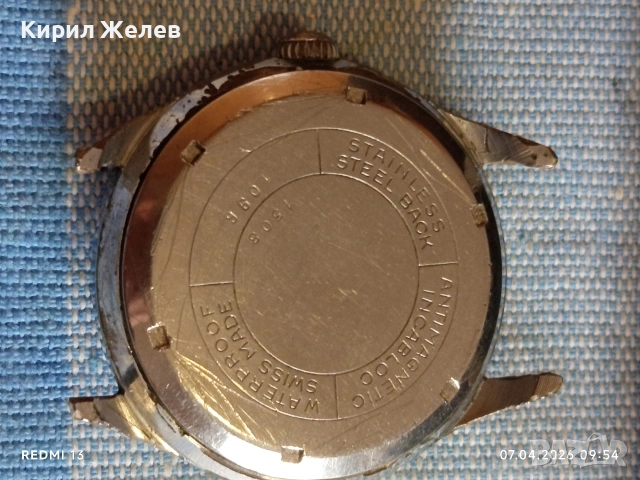 Стар механичен часовник ONSA ANTI-MAGNETIC SWISS рядък за КОЛЕКЦИЯ 54319, снимка 6 - Антикварни и старинни предмети - 54118474