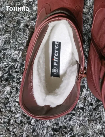 Дамски боти подплатени . Внос от Германия , снимка 4 - Дамски боти - 48104259