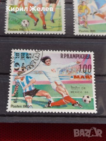 Пощенски марки чиста комплектна серия Футбол Световно първенство Мексико 86г. За колекция - 22547, снимка 6 - Филателия - 36662842