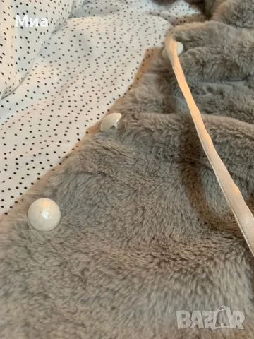 Бебешко палтенце с космест ефект и качулка мече , снимка 5 - Бебешки якета и елеци - 47782686