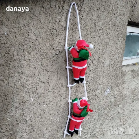 5183 Коледна украса Катерещ се Дядо Коледа на стълба, 3 модела, снимка 5 - Декорация за дома - 47987120