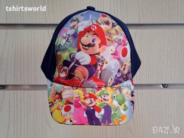 Нова детска шапка с козирка Super Mario Bros (Супер Марио), снимка 4 - Шапки, шалове и ръкавици - 47676825