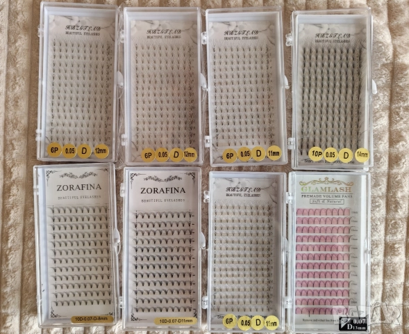 Мигли обемни готови снопчета / косъм в косъм, снимка 2 - Друго оборудване - 52812675