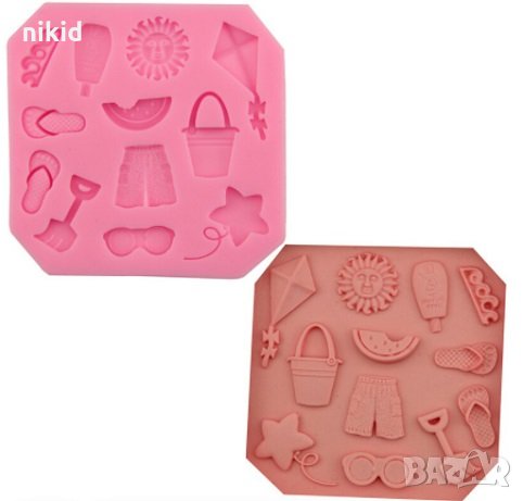 Лято Морски аксесоари силиконов молд форма декорация украса фондан торта