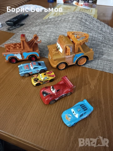 Комплект 6 коли за 5Е Disney Cars , снимка 4 - Колекции - 54032450
