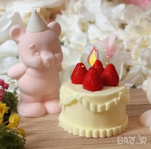 3D Мече духа свещичка Силиконов молд форма за свещи гипс сапун смола фондан за декорация на торта , снимка 2 - Форми - 52094637