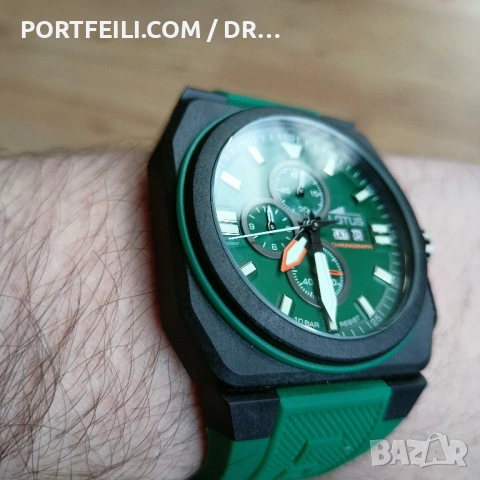 Нов Хронограф Lotus с карбонова каса, 100м, MIYOTA Serie OS, снимка 7 - Мъжки - 54051991