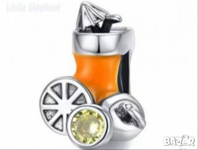 Сребърен елемент Пандора"Coctail drink"/нов