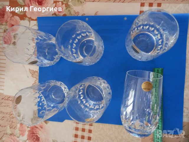 Кристални чаши за  безалкохолни напитки , снимка 1 - Сервизи - 37477769