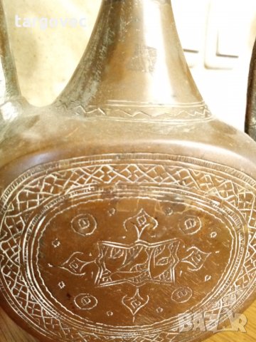 Стар арабски гравиран ибрик, снимка 2 - Антикварни и старинни предмети - 31086588