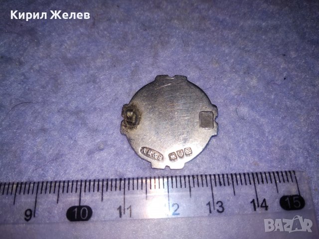 СТАРИННА ВИКТОРИАНСКА СРЕБЪРНА БРОШКА ЗНАЧКА СТЕРЛИНГОВО СРЕБРО 925 АНГЛИЯ с МНОГО МАРКИРОВКИ 36477, снимка 6 - Антикварни и старинни предмети - 39643656