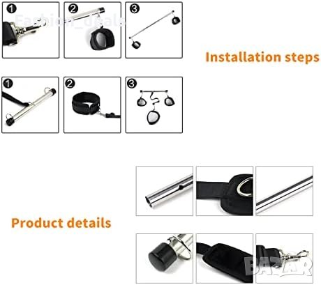 Нови ленти за легло креват ограничители възрастни Маншети играчки, снимка 3 - Други - 42142089