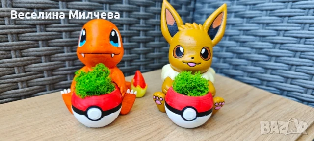 Eeve Charmander Ииви и Чармандър Покемон, снимка 2 - Колекции - 51233801