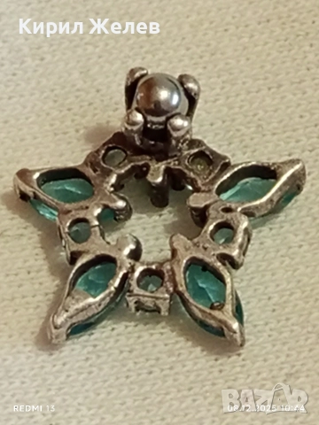 Колие сребърна звезда 🌟 със инкростирани кристали ТОПАЗ 34285, снимка 8 - Колиета, медальони, синджири - 52686750