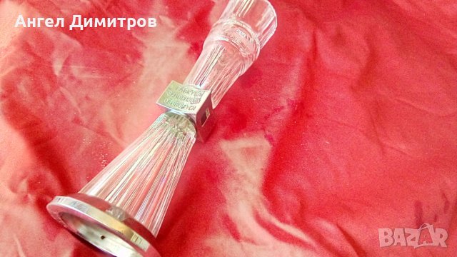 Полски Фиат Полмо страхотна метално стъклена ваза, снимка 12 - Антикварни и старинни предмети - 36913601