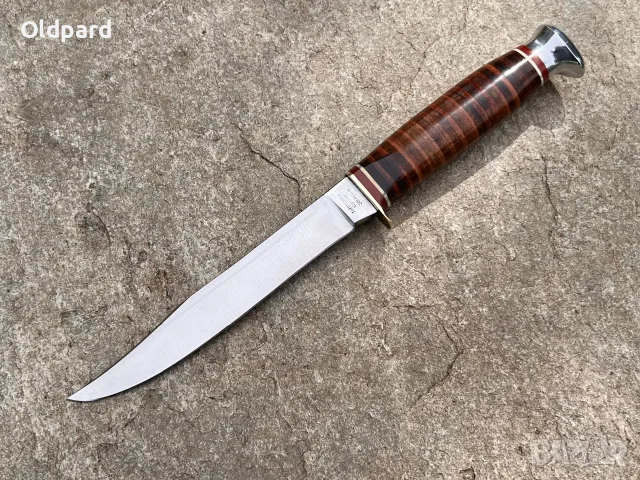 Античен ловен нож (Lamplough Cutlery Solingen 70 г.) в напълно ново състояние. (Rehw102)
