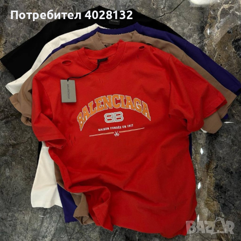 Най-висок клас мъжки тениски Balenciaga, снимка 2 - Тениски - 44735668