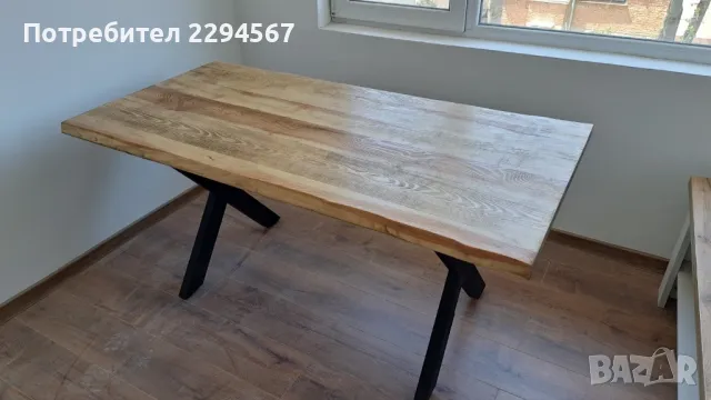 маса,плот от естествено дърво,масив , снимка 2 - Маси - 46638578