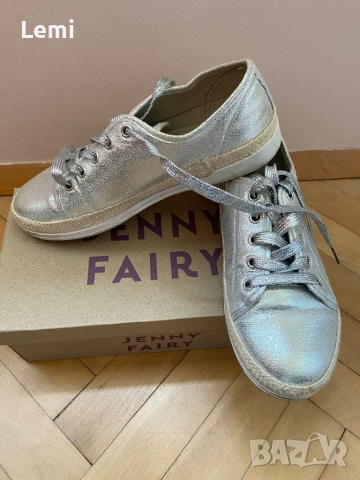 Дамски сребристи обувки, снимка 2 - Дамски ежедневни обувки - 50672733