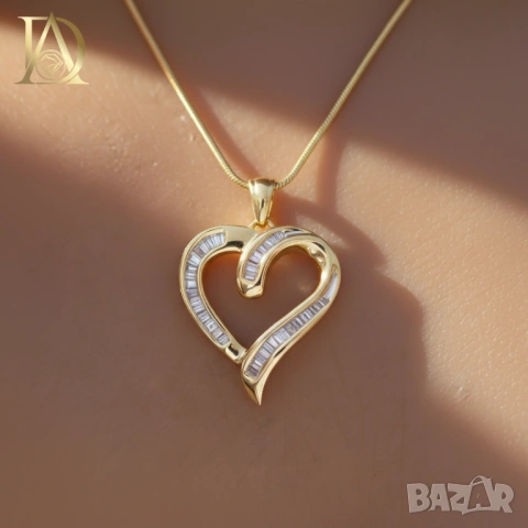 Ново Златно Колие с 0.55кт Естествени Диаманти, снимка 2 - Колиета, медальони, синджири - 43144901