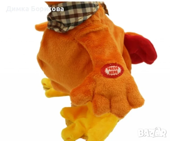 Плюшена играчка петел, пее и танцува, снимка 4 - Други - 50634426