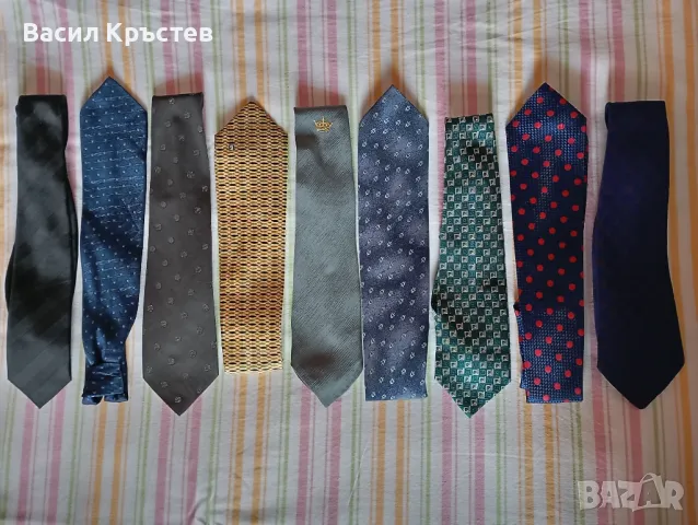 Ретро Мъжки вратовръзки 30 бр, Маркови, Коприна, Ръчна изработка, Албена, Валентина, Полиестер и др., снимка 1