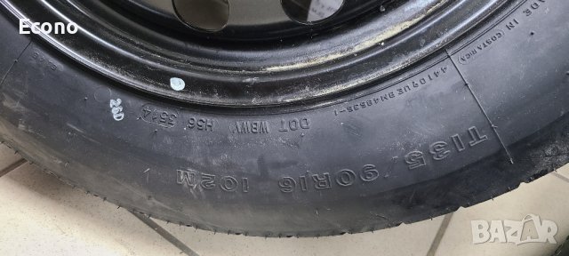 Резервна гума T135/90R16, с джанта 16 цола 5x112 за VW AUDI Q7 Q5, MERCEDES и др., снимка 3 - Гуми и джанти - 44295924