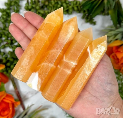 Calcite ЕстественКристал Медено Оранжев Калцит Жълт Калцит Минерал Чакра Рейки ФънШуй Медитация Йога, снимка 18 - Колекции - 52412307