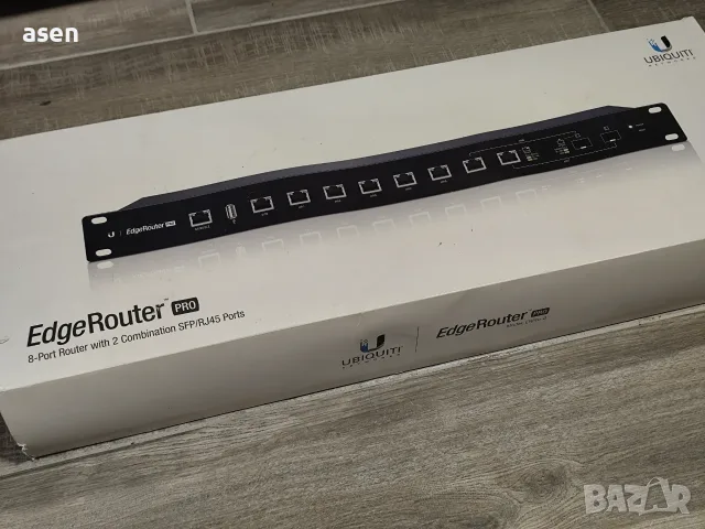 Продавам професионален рутер Ubiquiti EdgeRouter PRO (ERPro‑8)., снимка 3 - Рутери - 56152617