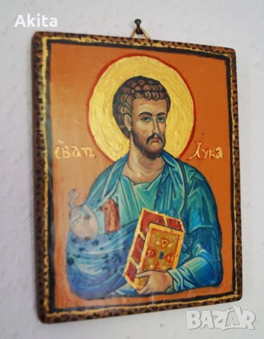 Икона на св евангелист Лука, снимка 2 - Икони - 33982395