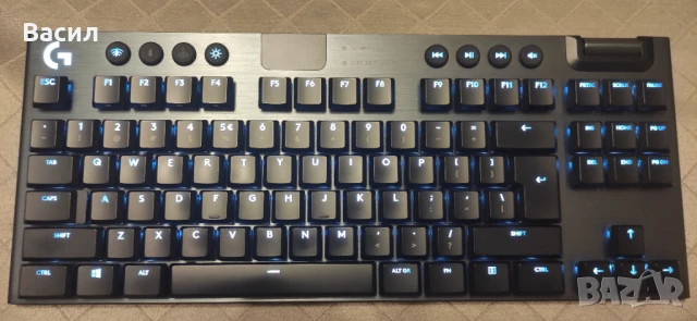 Безжична клавиатура Logitech G915 TKL (tenkeyless, US layout), снимка 2 - Клавиатури и мишки - 50512774