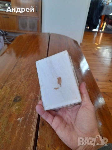 Стара мраморна кутия за бижута #2, снимка 6 - Други ценни предмети - 53976625