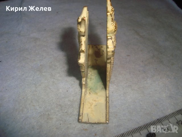 СТАРА ТРАДИЦИОННА ФОЛКЛОРНА ОЛОВНА СТАТУЕТКА - ПОСТАВКА Тайланд с ПОЗЛАТА и ЕМАЙЛ-ПАСТА 30949, снимка 9 - Колекции - 38108246