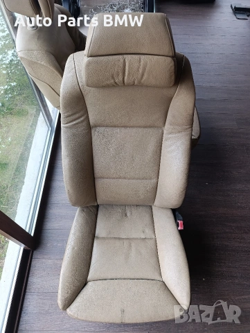 Кожен комфорт салон BMW E60 Е61 Салон БМВ Е60 E61 бежав кожен салон, снимка 4 - Части - 53056766