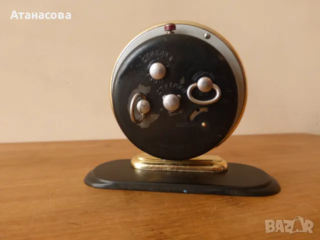 Рядък будилник Дружба със слон на ляво часовник Слава, снимка 7 - Антикварни и старинни предмети - 47427921