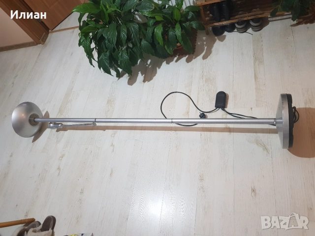 Класическа подова лампа, със лампа за четене, снимка 2 - Настолни лампи - 53230767