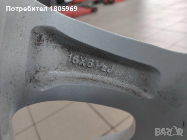 4бр. ал. джанти Mazda (оригинални) 5x114,3 , 6,5x16 , ET52,5 , централен отвор 67,1мм, снимка 7 - Гуми и джанти - 51795416
