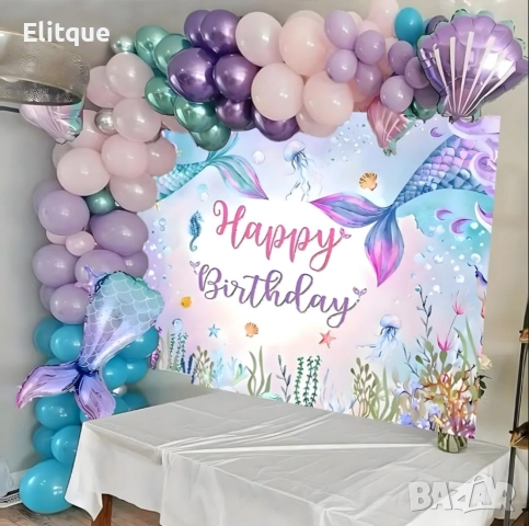 Комплект балони – 97 елемента за приказна декорация, снимка 4 - Декорация за дома - 52853434