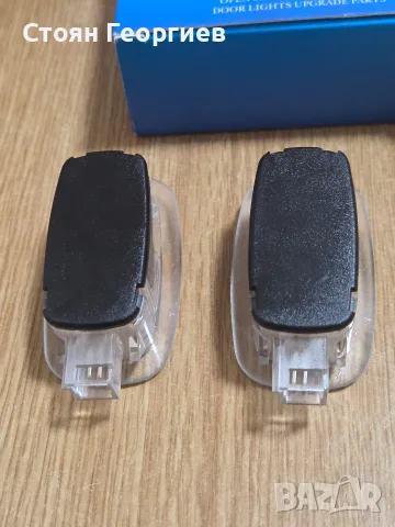 комплект от 2 броя LED лого проектори (плафони) за автомобилни врати, снимка 2 - Аксесоари и консумативи - 56025316
