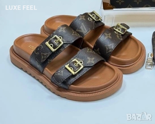 Louis Vuitton ⚜️Дамски Чехли 36-41н , снимка 3 - Чехли - 54220690