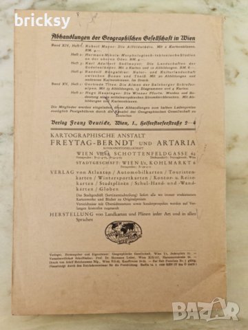 Mitteilungen der geographischen Gesellschaft in Wien Band 85 1942, снимка 11 - Специализирана литература - 42458269
